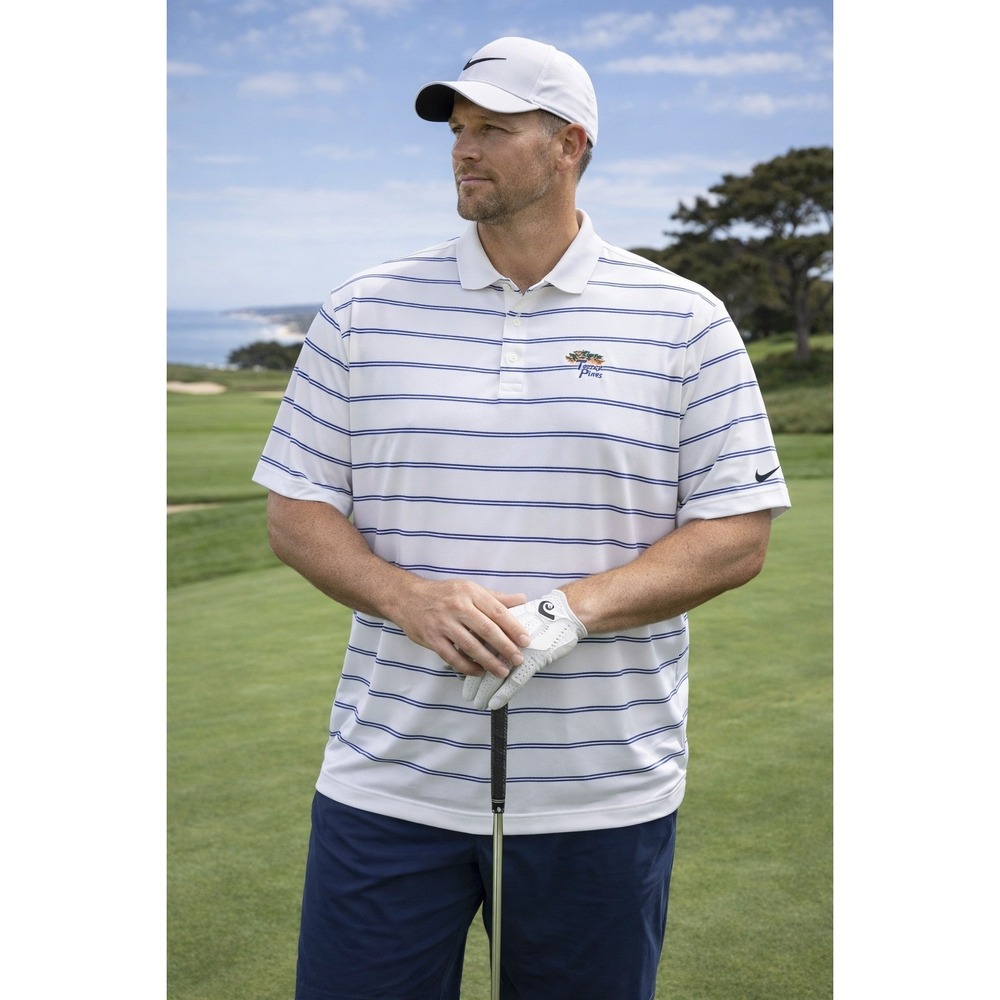 Nike Golf Tour Performance Dri-FIT‎ Polo Men's 2XL Torrey Pines Stripe